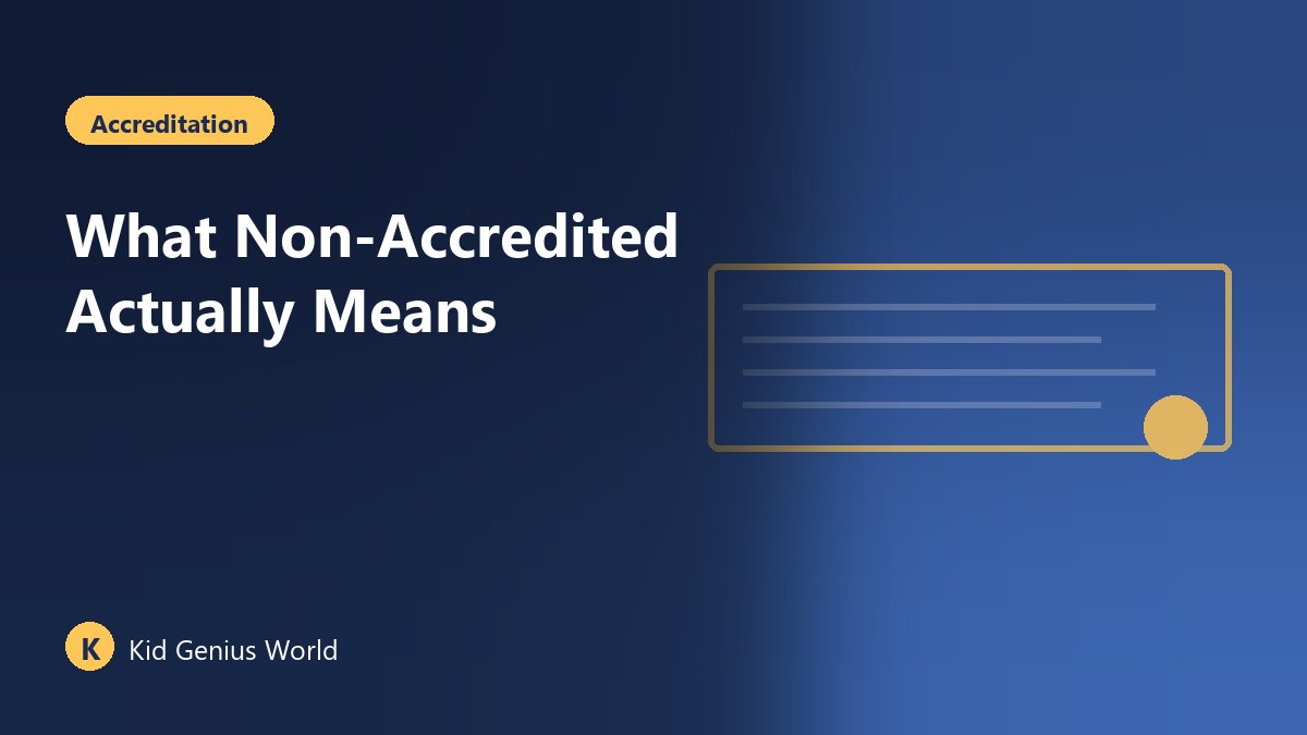 What "Non-Accredited" Actually Means