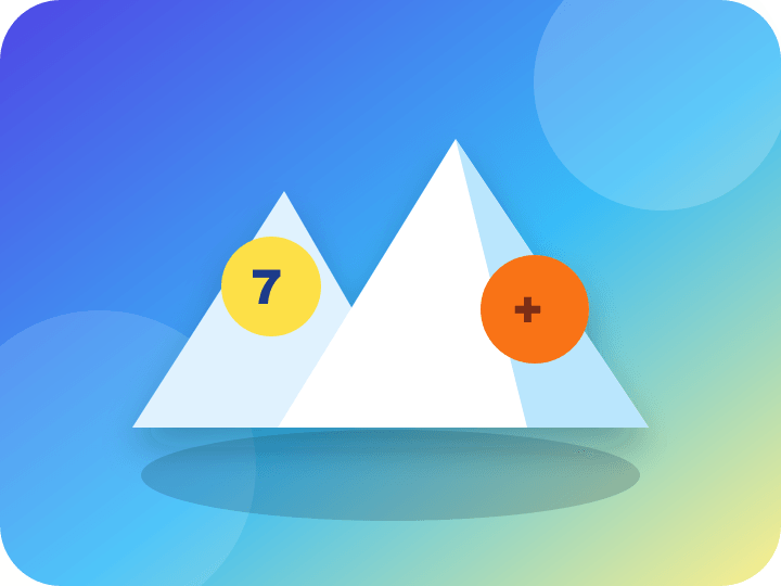 Math learning room with playful numbers
